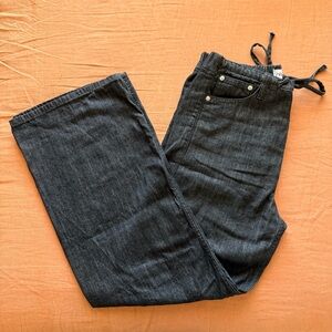 ZARA Denim-Effect Pajama Pants